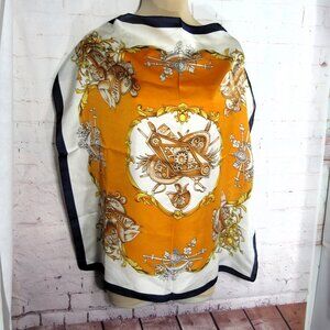 DESIGN INSPIRED SCARF 25" SQUARE SILK LIKE POLY NEW